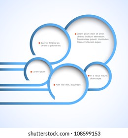 Abstract web design bubbles. Vector design template