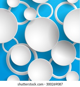 Abstract Web Design Circle Bubble , Rings . Vector Design .