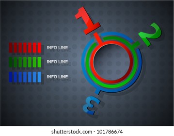 Abstract web design infographic