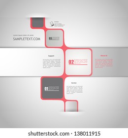 Abstract web design, minimalistic bubble style, vector