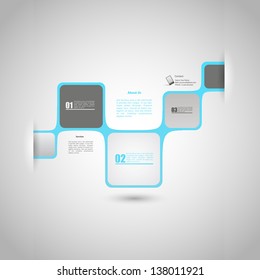 Abstract web design, minimalistic bubble style, vector