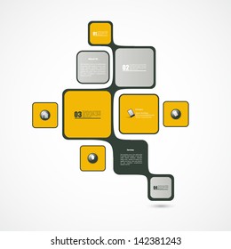 Abstract web design, minimalistic bubble style, vector 