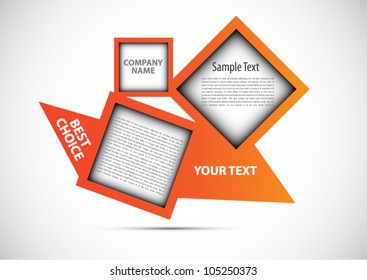 Abstract web design new square vector