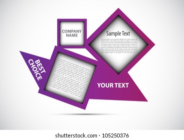 Abstract web design new square vector