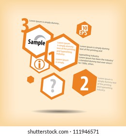 Abstract web design / product choice or versions