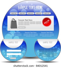 abstract web design template