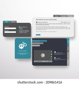 Abstract web design, vector 
