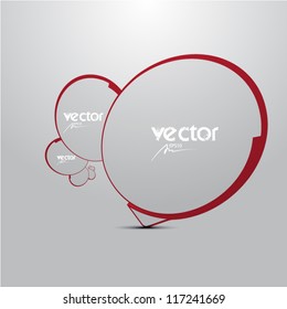 abstract web element - vector speech bubble