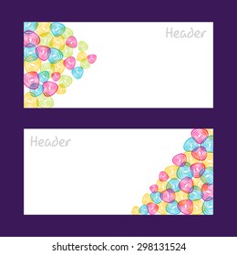 abstract web header design vector