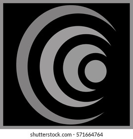 Abstract web Icon, circle symbol