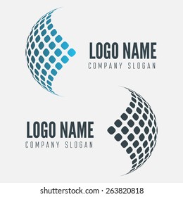 Abstract Web Icon, Globe Abstract Vector Logo