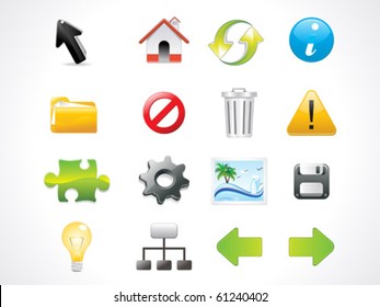 abstract web icon vector illustration