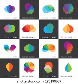 abstract web icons for company business 
