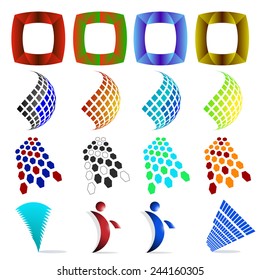 Abstract web Icons, vector logos