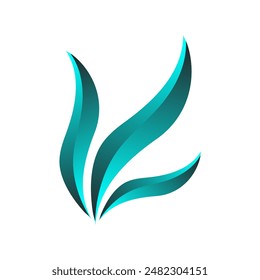 abstract web line modern color full logo design