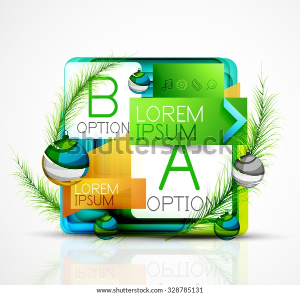 Abstract Web Message Box Christmas Decoration Stock Vector (Royalty ...