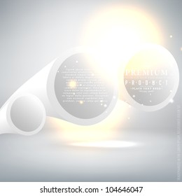 Abstract web shine design swirl bubble, vector