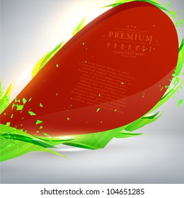 Abstract web shine design swirl bubble, vector