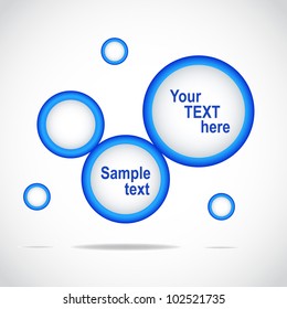 Abstract web site blue design, vector template