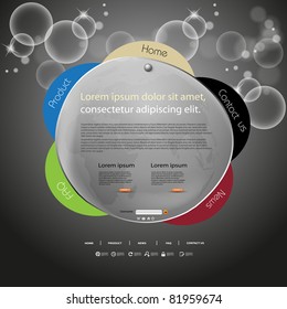 Abstract web site design color template vector