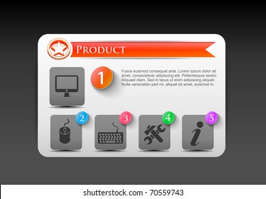 abstract  web site design element, vector illustration.