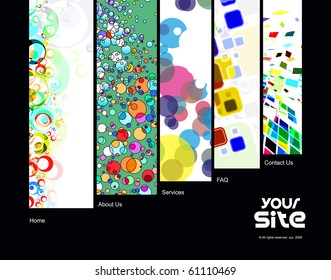 abstract web site design template, vector illustration.