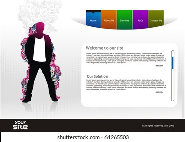 abstract web site design template, vector illustration.