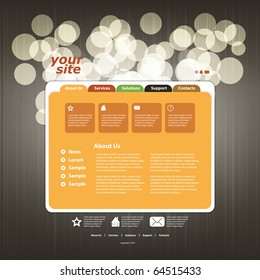 Abstract web site design template vector