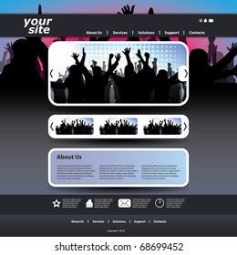 Abstract web site design template vector