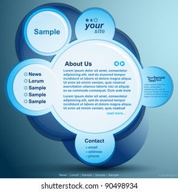 Abstract web site design, vector