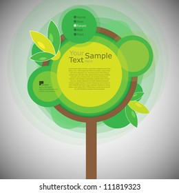 Abstract web site green design,vector template