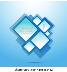 Abstract web site squares design