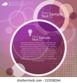 Abstract web site template