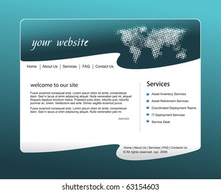abstract web site template design, vector illustration.