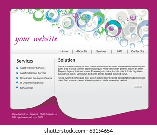 abstract web site template design, vector illustration.