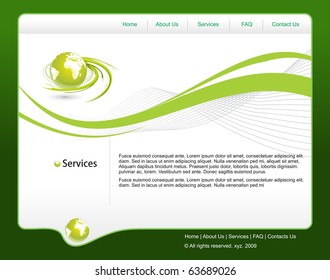 abstract web site template design, vector illustration.