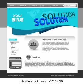 abstract web site template design, vector illustration.