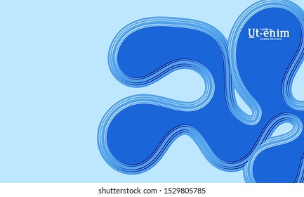 Abstract web templates with wavy embossed gradient shapes on gradient background. Social media web banner or landing page. Fluid lighting effect with smooth liquid colors.
