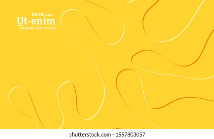 Abstract web templates with wavy embossed shapes on bright colored gradient background. Social media web banner or landing page. Fluid lighting effect with smooth liquid colors.