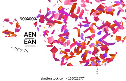 Abstract web templates with wavy embossed shapes on bright colored gradient background. Social media web banner or landing page. Fluid lighting effect with smooth liquid colors.