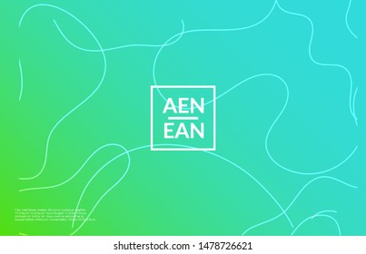 Abstract web templates with wavy gradient shapes and curvy lines. Social media web banner or landing page. Wavy geometric background.