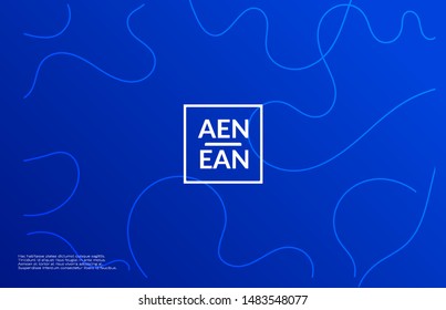 Abstract web templates with wavy gradient shapes and curvy lines. Social media web banner or landing page. Wavy geometric background.