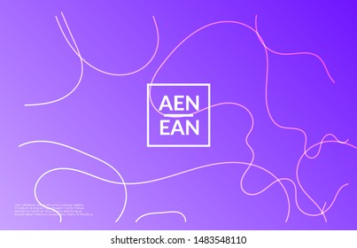 Abstract web templates with wavy gradient shapes and curvy lines. Social media web banner or landing page. Wavy geometric background.