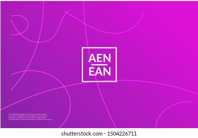 Abstract web templates with wavy gradient shapes and curvy lines. Social media web banner or landing page. Wavy geometric background.