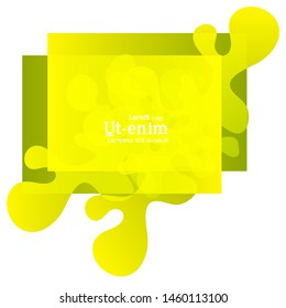 Abstract web templates with wavy overlapping gradient shapes on bright colored background. Social media web banner or landing page. Fluid lighting effect with smooth liquid colors. 