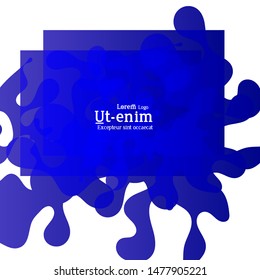 Abstract web templates with wavy overlapping gradient shapes on bright colored background. Social media web banner or landing page. Fluid lighting effect with smooth liquid colors. 