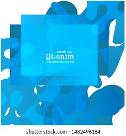 Abstract web templates with wavy overlapping gradient shapes on bright colored background. Social media web banner or landing page. Fluid lighting effect with smooth liquid colors. 