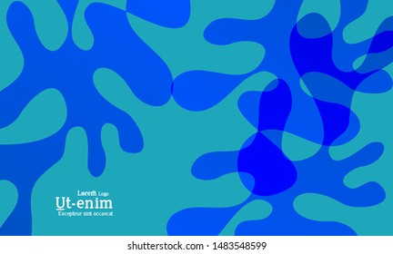 Abstract web templates with wavy overlapping gradient shapes on bright colored background. Social media web banner or landing page. Fluid lighting effect with smooth liquid colors. 