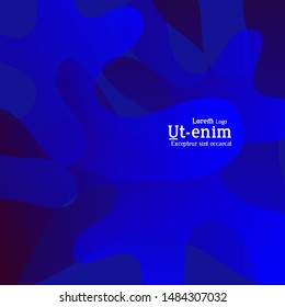 Abstract web templates with wavy overlapping gradient shapes on bright colored background. Social media web banner or landing page. Fluid lighting effect with smooth liquid colors. 