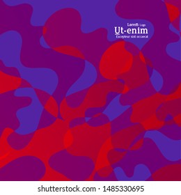 Abstract web templates with wavy overlapping gradient shapes on bright colored background. Social media web banner or landing page. Fluid lighting effect with smooth liquid colors. 